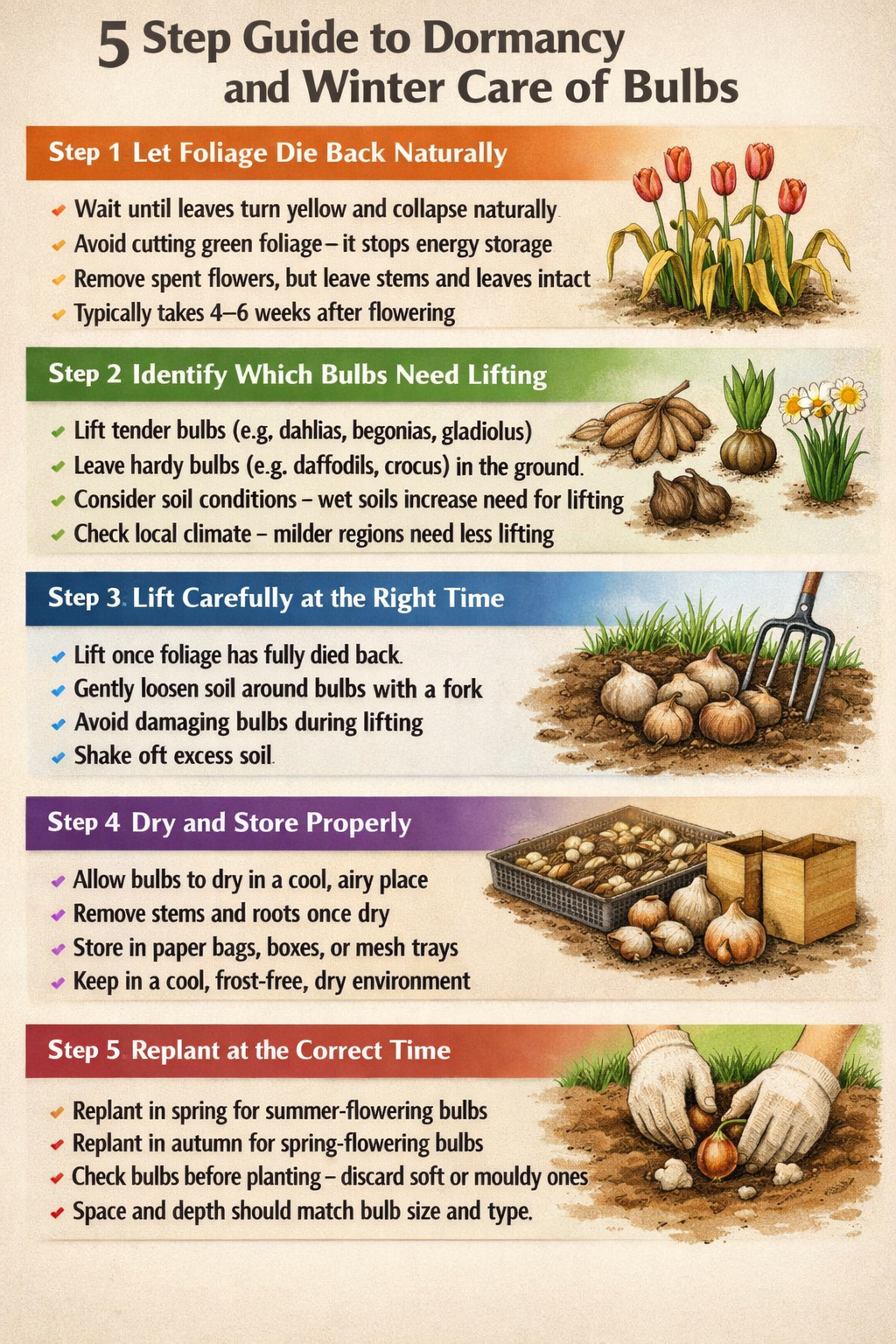 Dormancy Winter Care Bulbs Step Guide