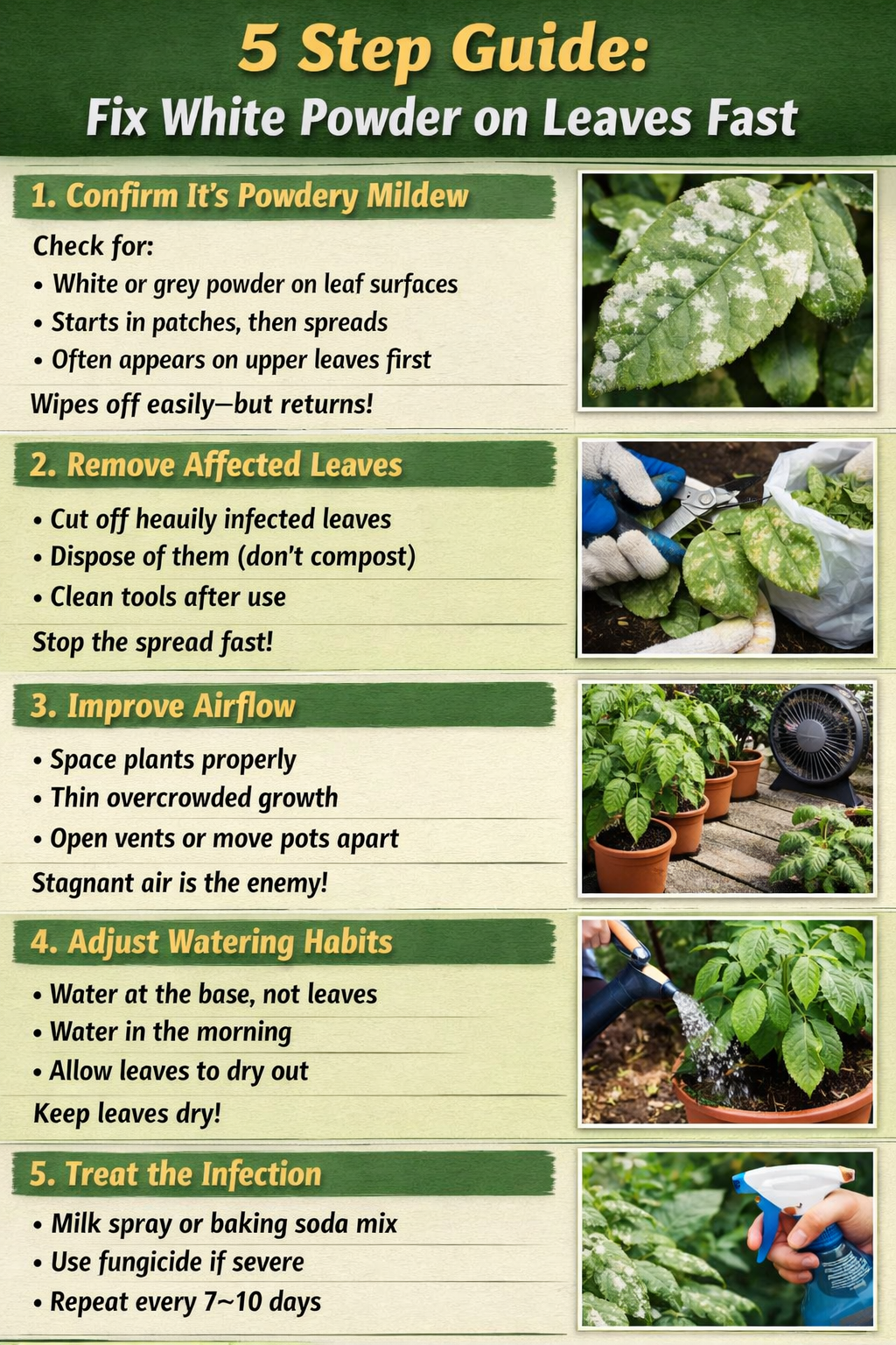 Powdery Mildew Removal Guide for Plants