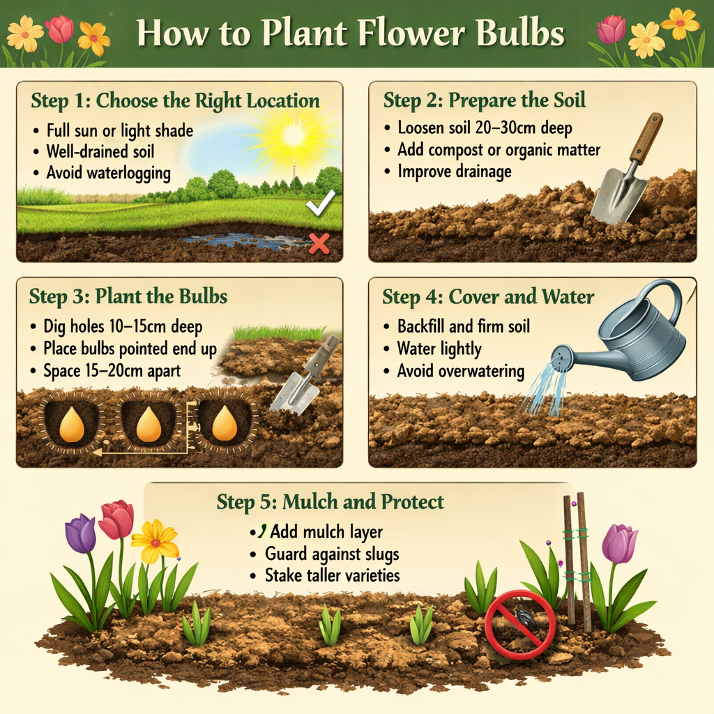Step 1 Choose the right locationSelect a spot with full sun or light shadeEnsure welldrained soilAvoid areas prone to waterloggingStep 2 Prepare the s-1