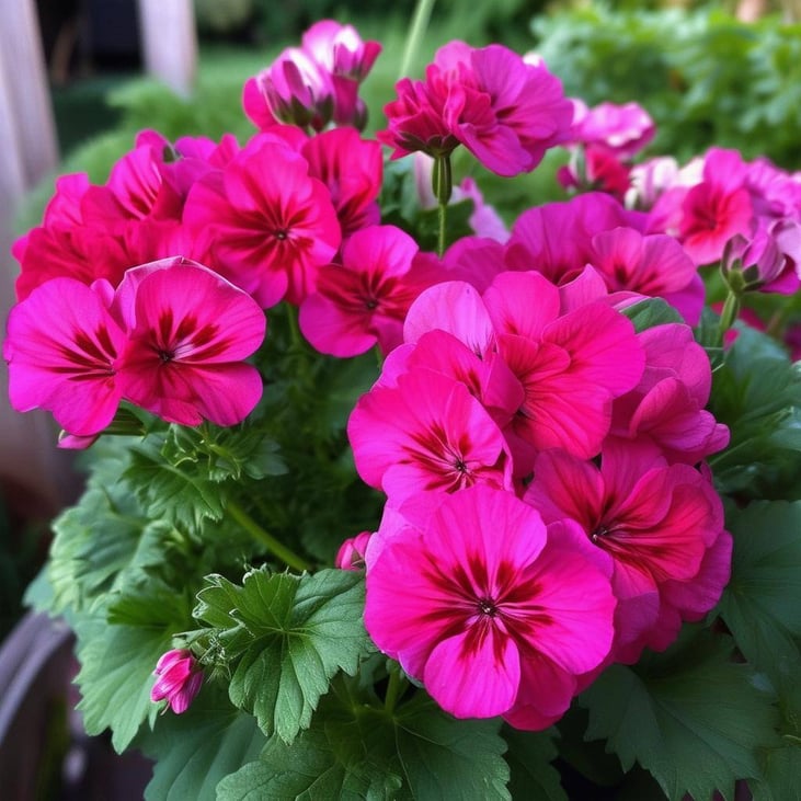 geraniums